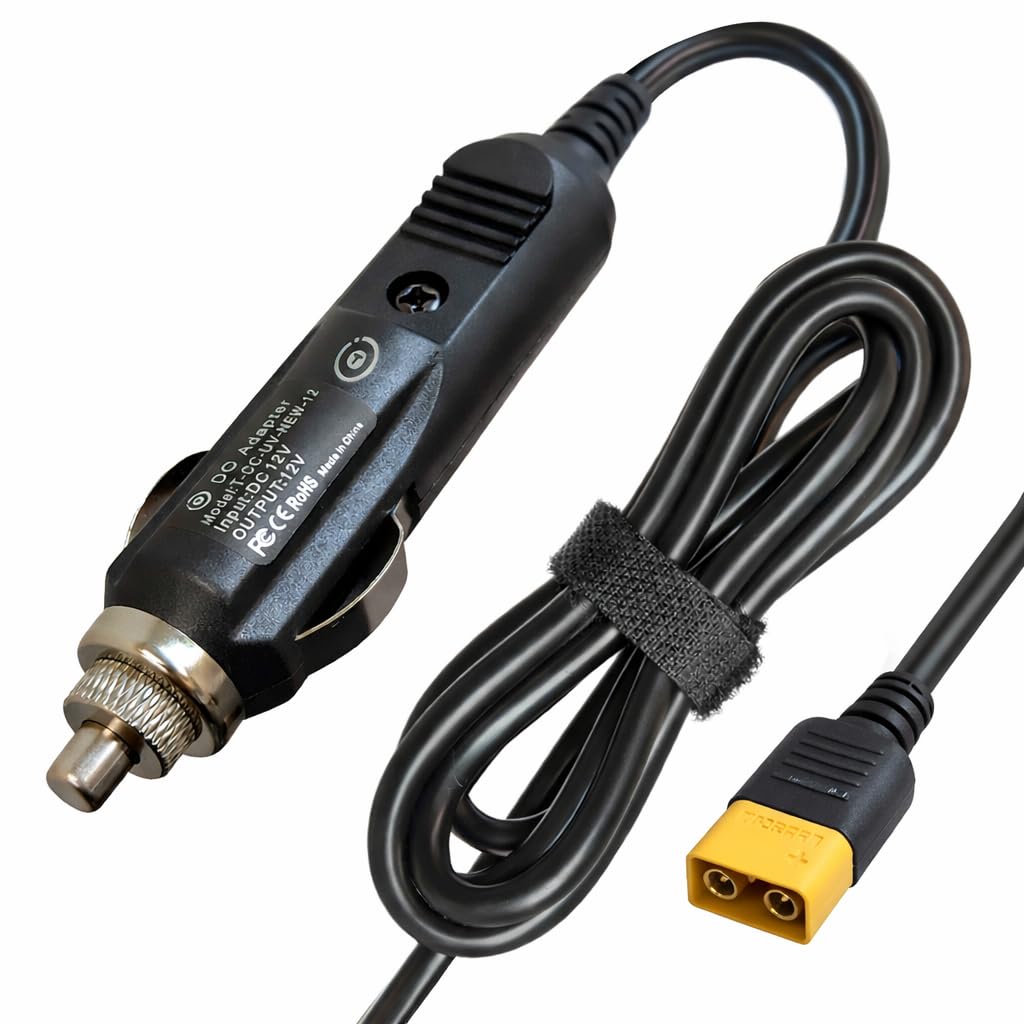 12V-24V XT60 Car Charging Cable for Bluetti AC70 AC2A AC50B Power Station