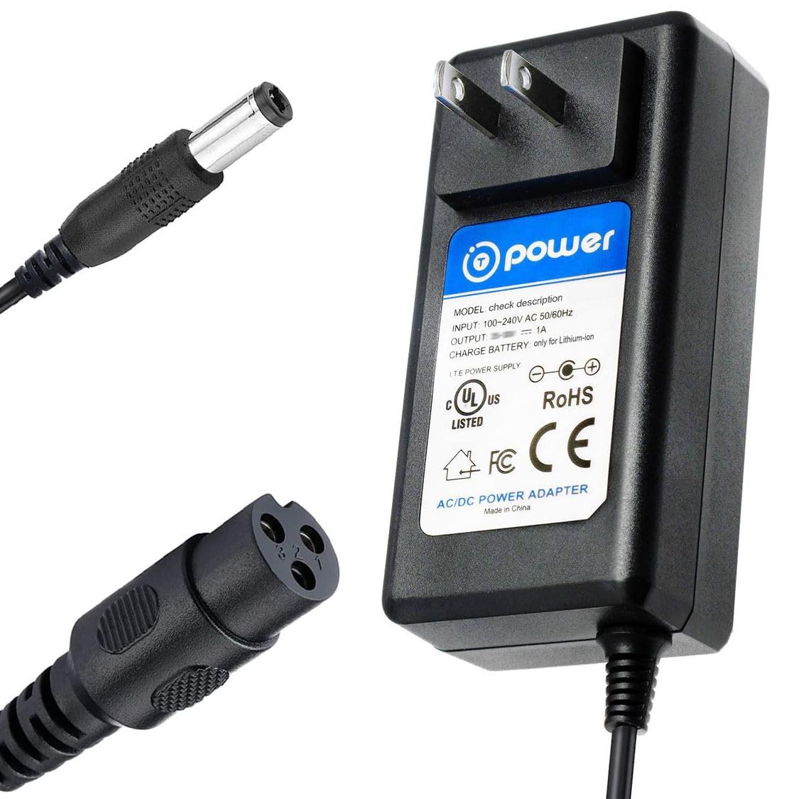 42V 2A Charger for LELEKUAI and Dragon Mobile EX Mobility Scooter