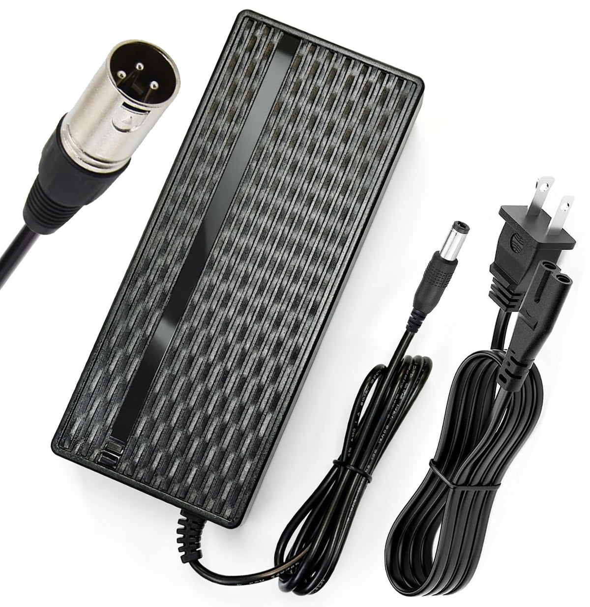 54.6V 2A XLR 3-Pin Charger for Cyrusher Kommoda 48V E-Bike Lithium Battery