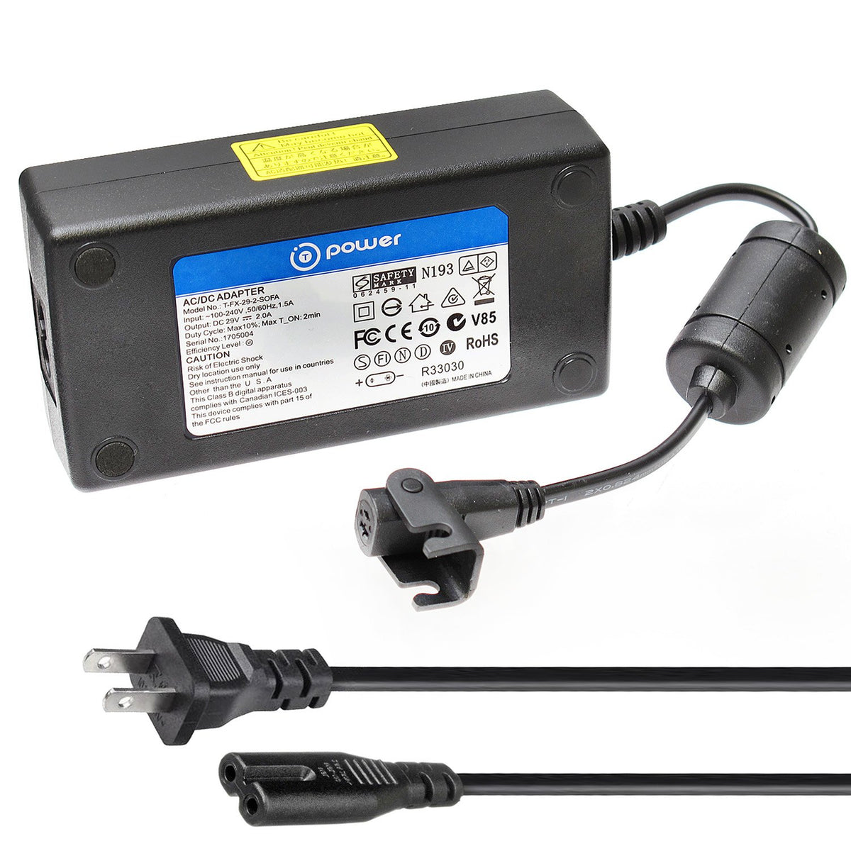 29V Charger for Pride Mobility LC-358 LC-250 CL-30 Lift Chair Recliner Adapter