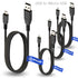 T-Power 4 x pcs Micro-USB to USB Cable for Barnes & Noble Nook Wi-fi Digital the Simple Touch Reader Zeepad 7.0-inch 7" / Wacom Bamboo CTH470, CTH670, CTL471 Hp Touchpad Tablet PC Tab Data Sync Cord