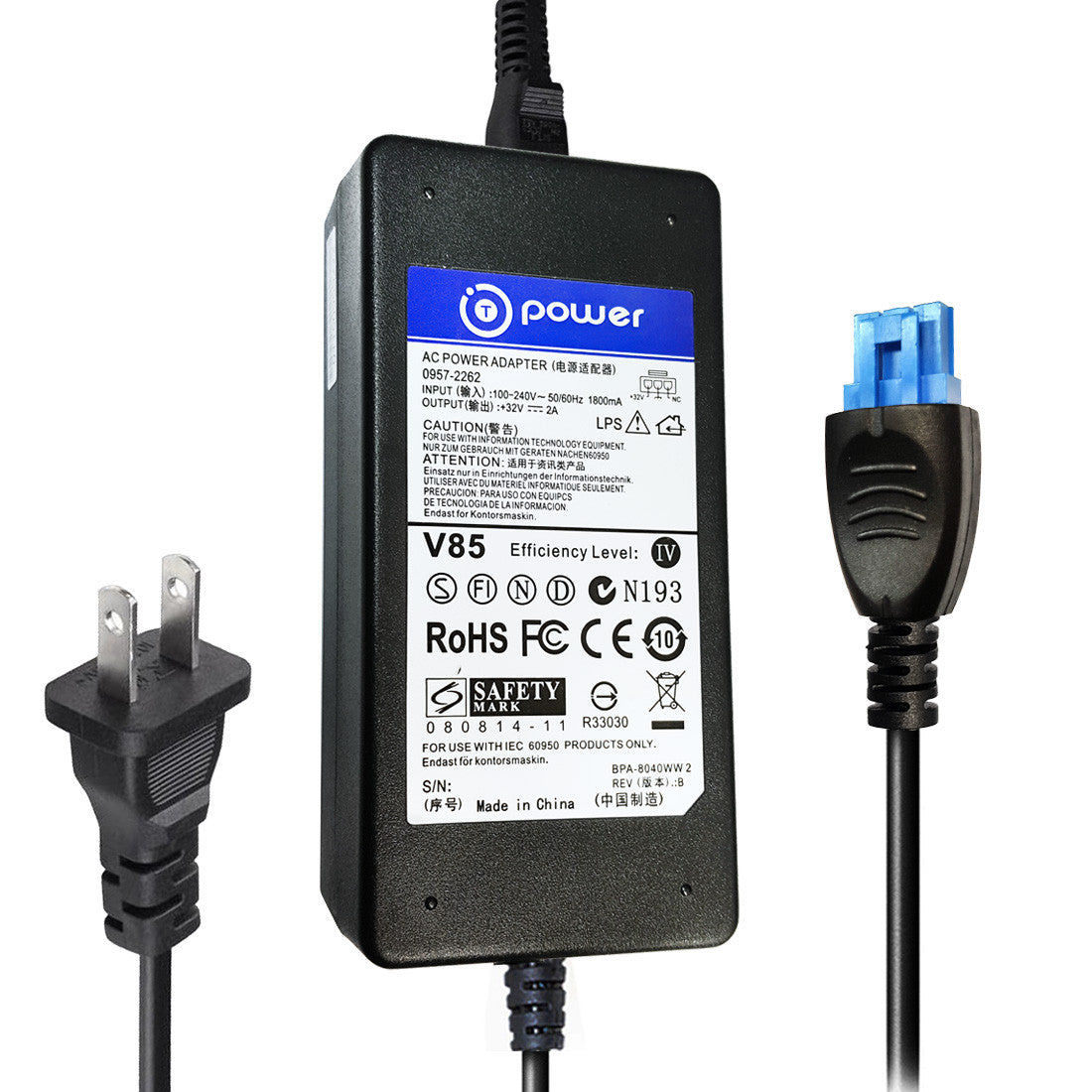 32V AC Adapter for HP Officejet Pro Inkjet Printer L7350 L7500 L7550 L7580 L7590