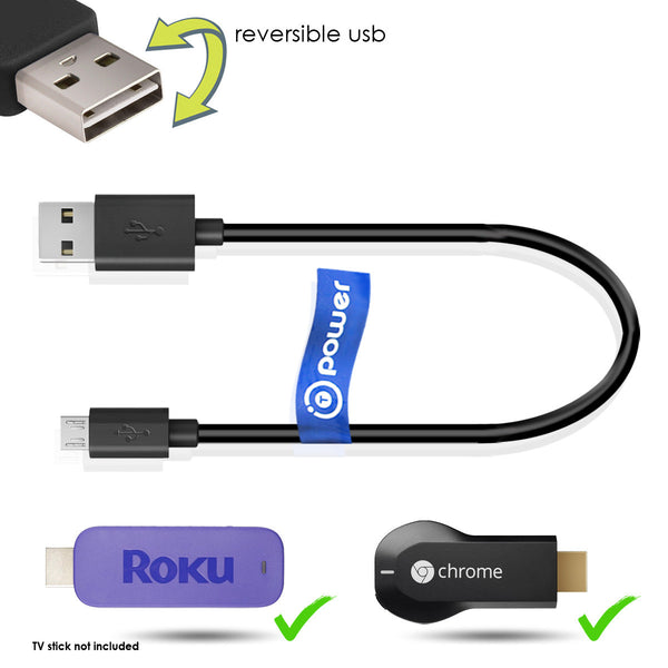 USB Power Cable for Roku Express Streaming Stick HDMI 3500 3500XB Google